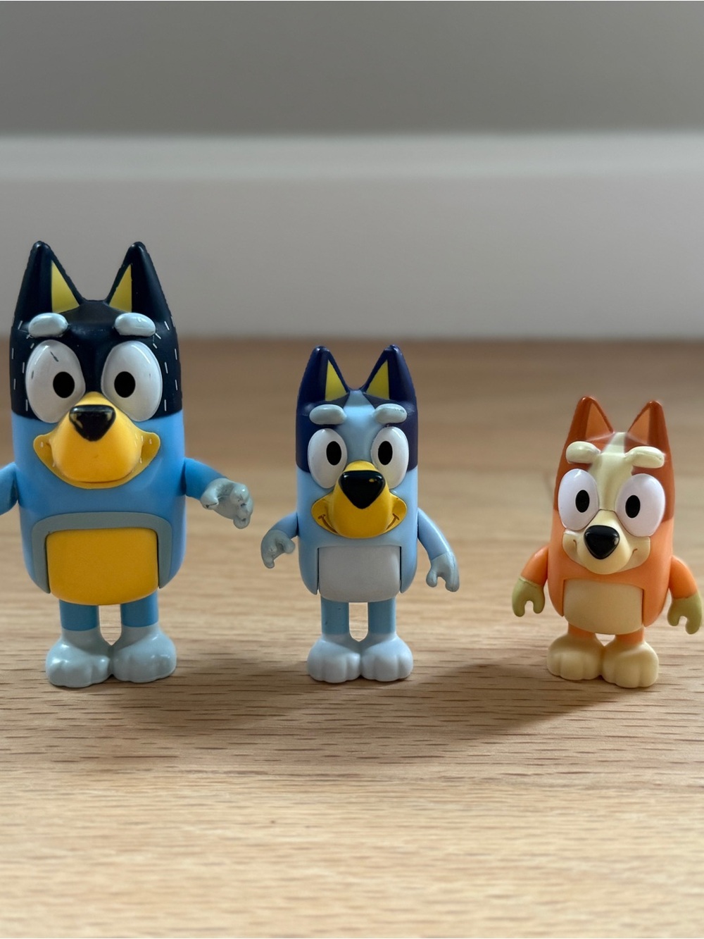 Bluey, Bingo and Bandit, Dad Collectible Figure Set - 2.3-3” figures